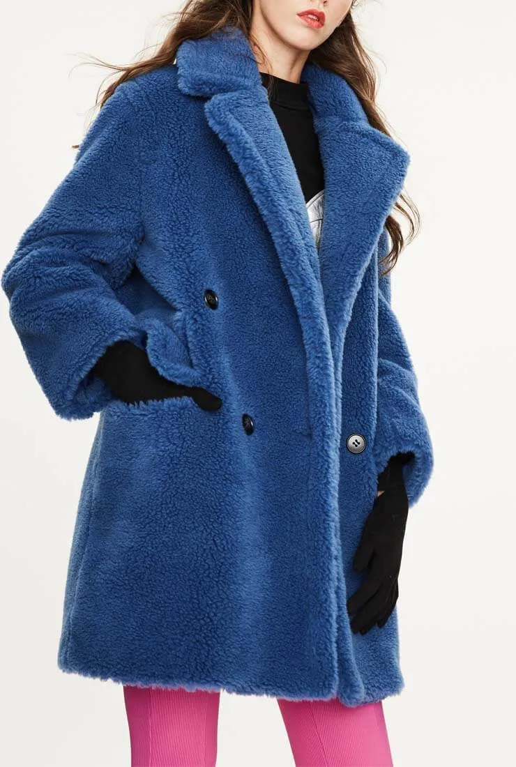 Loose Wool Teddy Coat Warm Long Coat