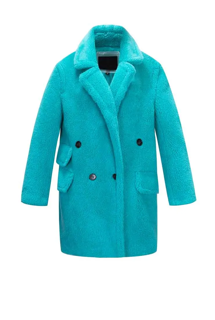 Loose Wool Teddy Coat Warm Long Coat