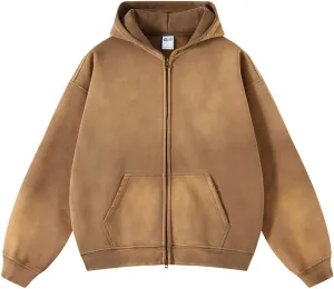 Men Oversized Hoodies Vintage Cotton Casual Hooded Sweatshirt with Pocket Teens Pullover Unisex