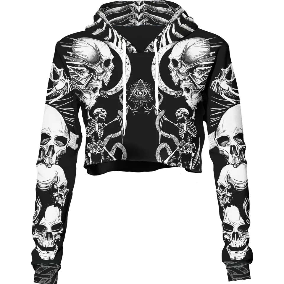 Necromancer Crop Hoodie