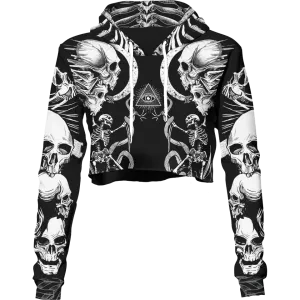 Necromancer Crop Hoodie
