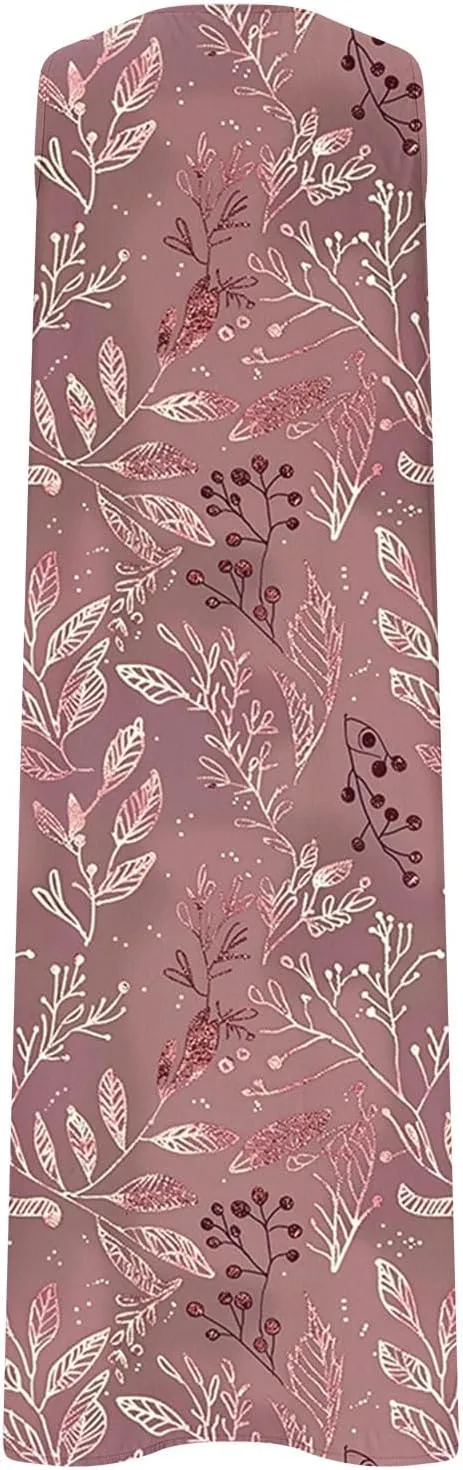 Plus Size Women's Embossed Floral Printed Midi Dresses with Pockets Loose Button V Neck Sleeveless A-Line Casual Summer Dress