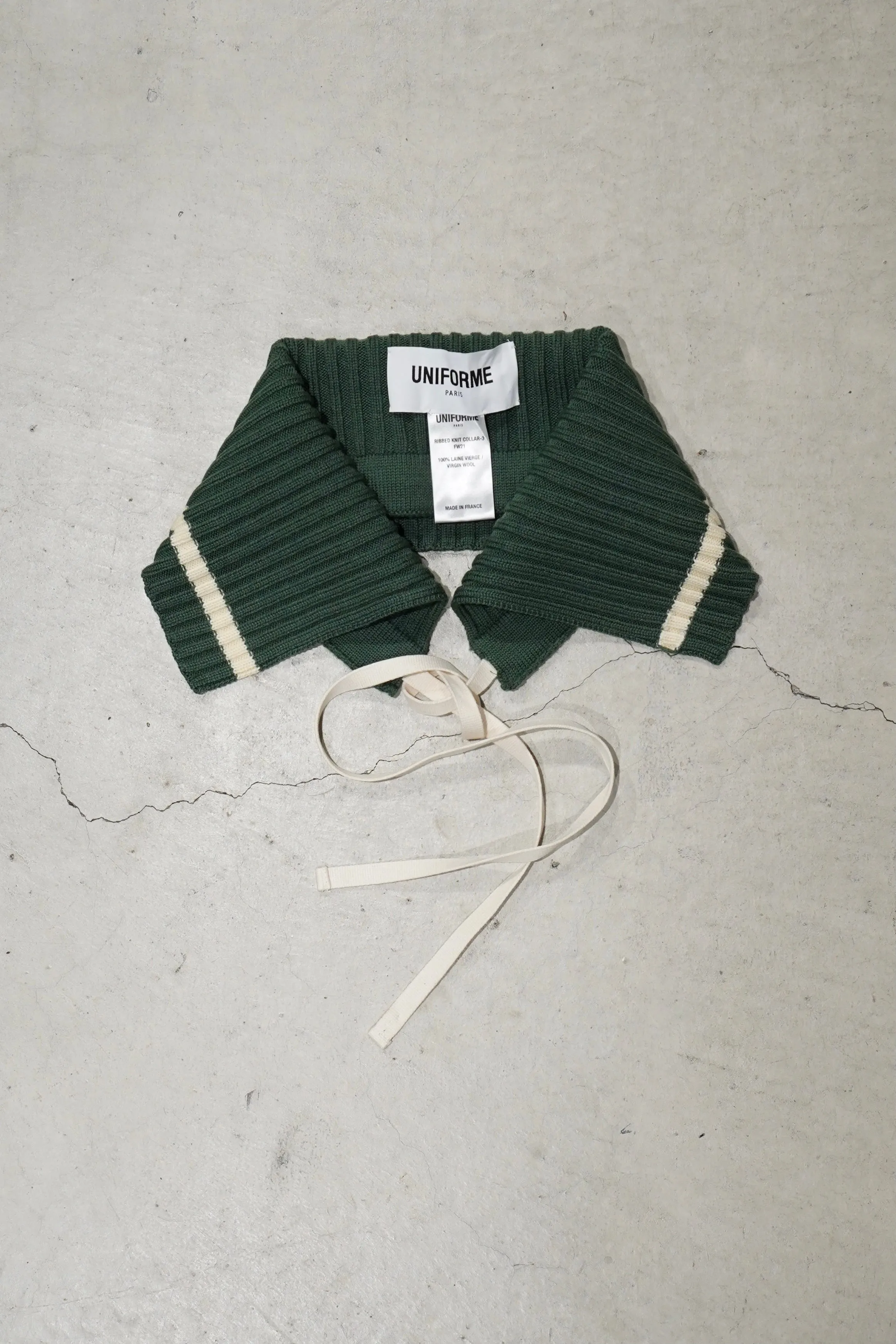 RIBBED KNIT COLLAR (GREEN)