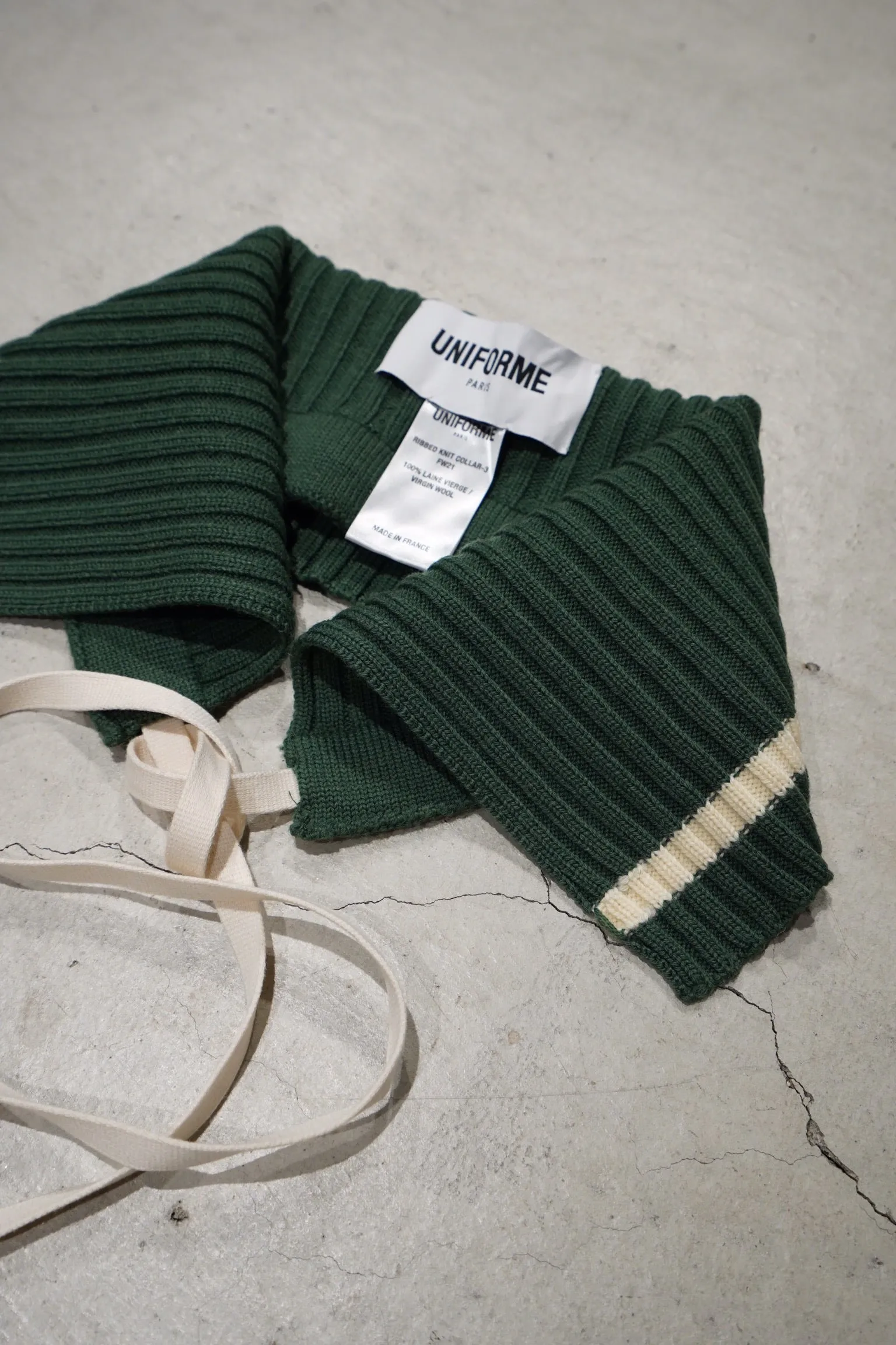 RIBBED KNIT COLLAR (GREEN)