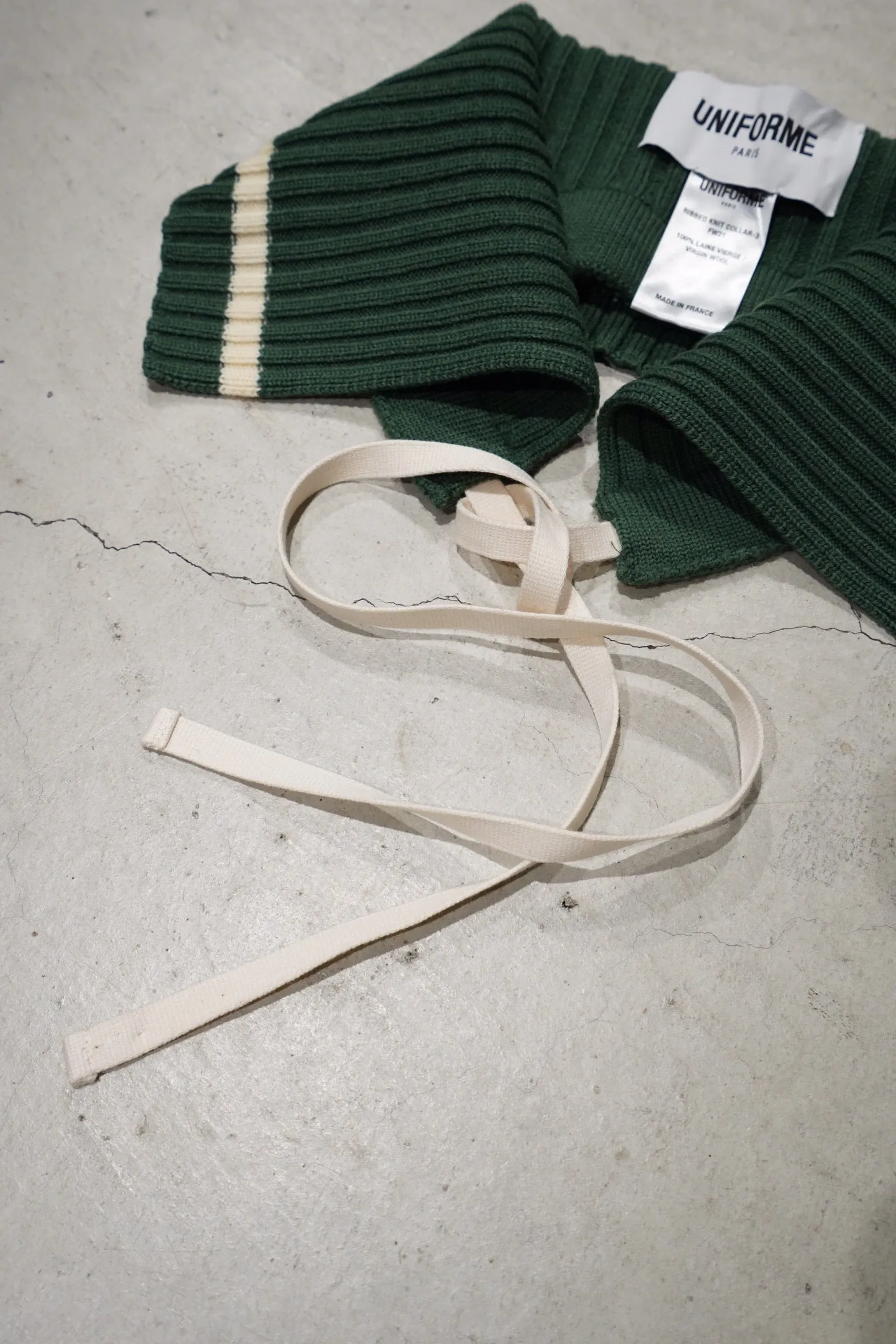 RIBBED KNIT COLLAR (GREEN)