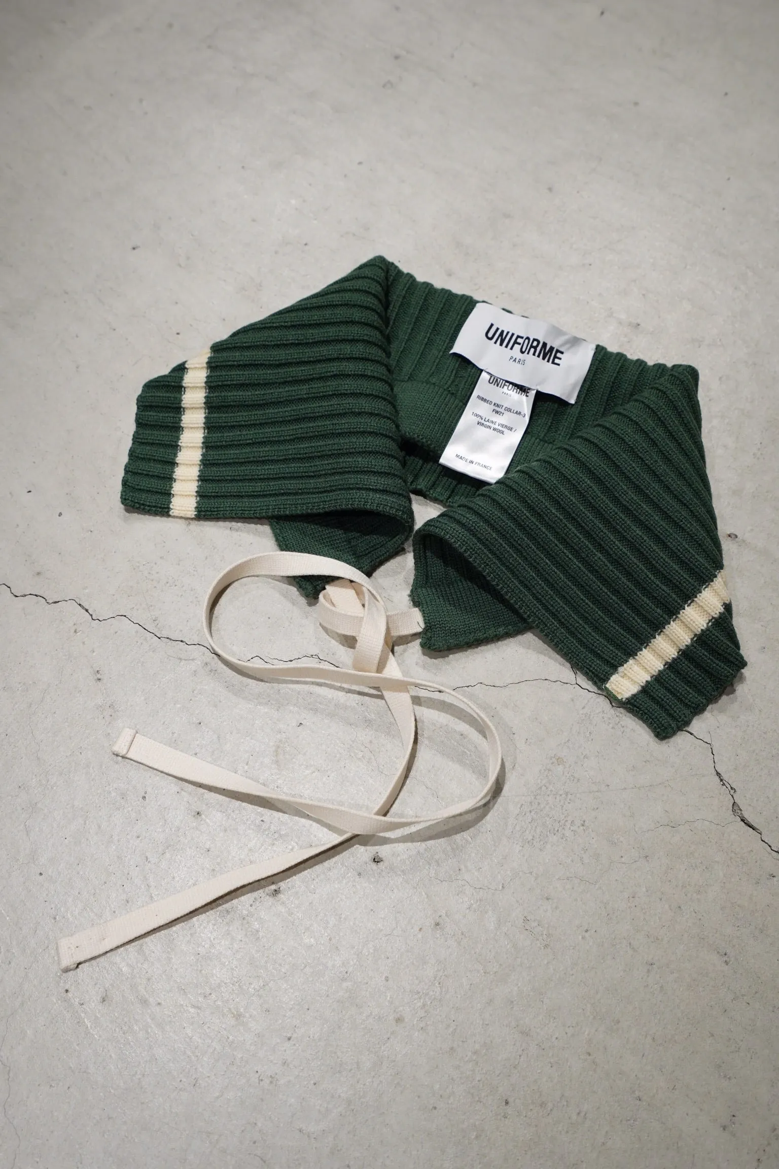 RIBBED KNIT COLLAR (GREEN)