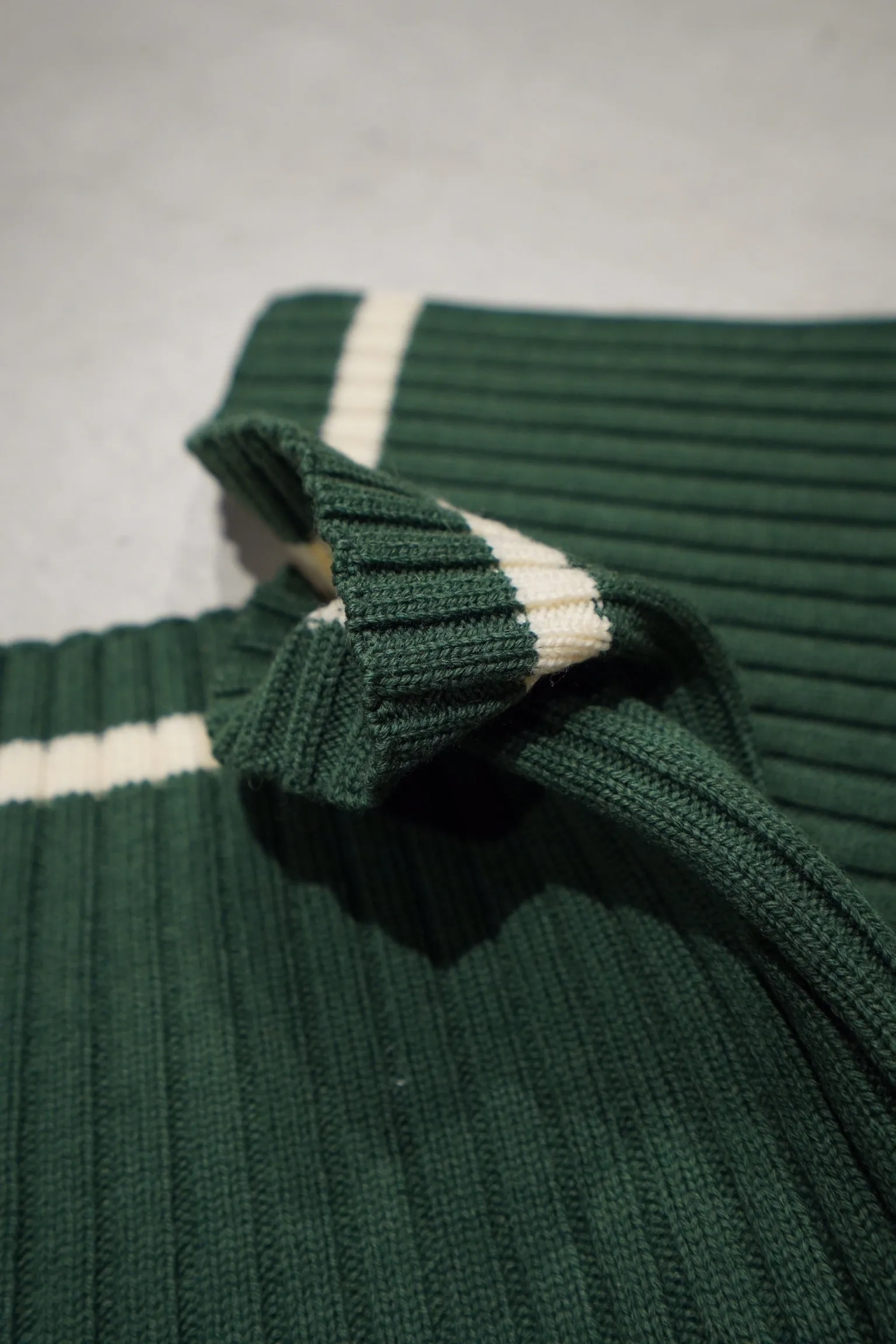 RIBBED KNIT COLLAR (GREEN)