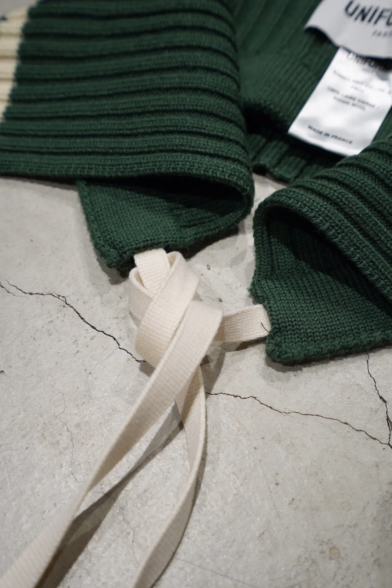 RIBBED KNIT COLLAR (GREEN)