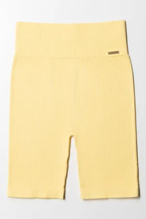 Seamless Cycle Shorts Yellow