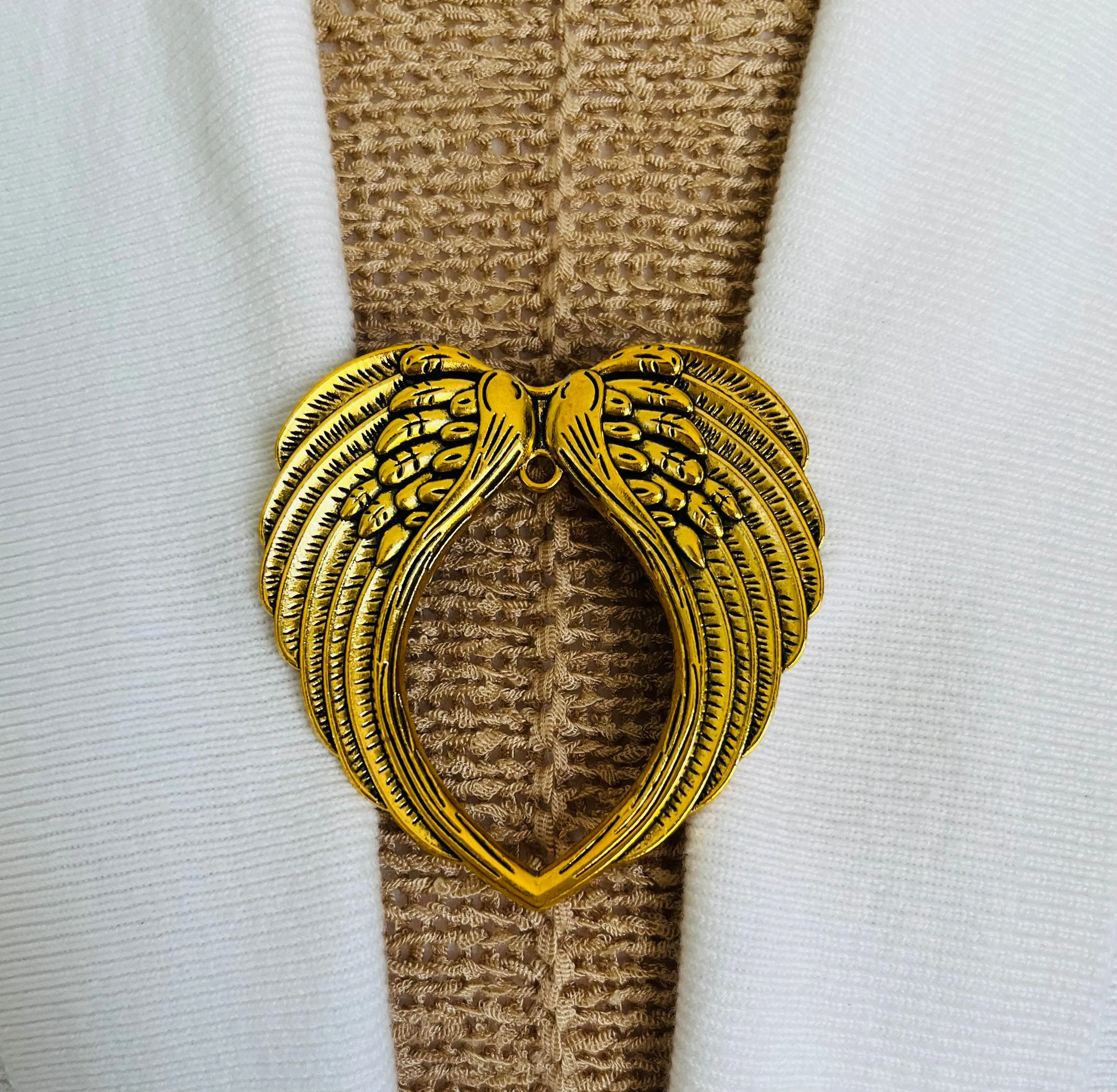 Sweater Clips Angel Wings Heart Sweater Clip Vintage Clips Christmas Cardigan Scarf Clips Shawl Clasps Gift Gifts for Her by Fabulici