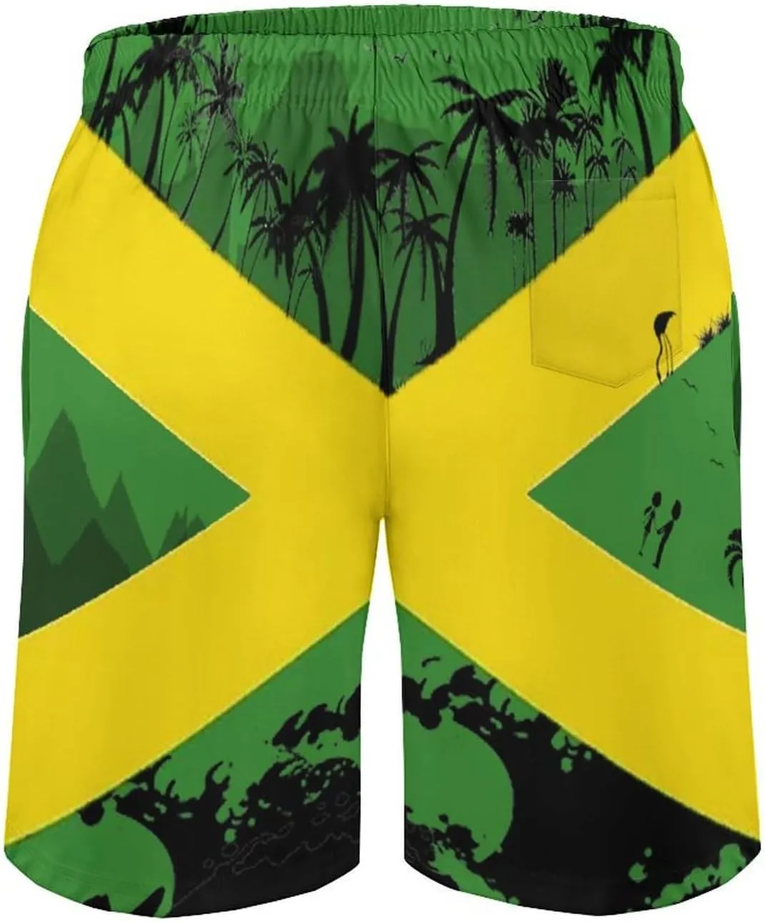 TAIZIYEAH Beach Pants for Men with Pockets Summer Short Swim Trunks Surf Short Board Short Soft