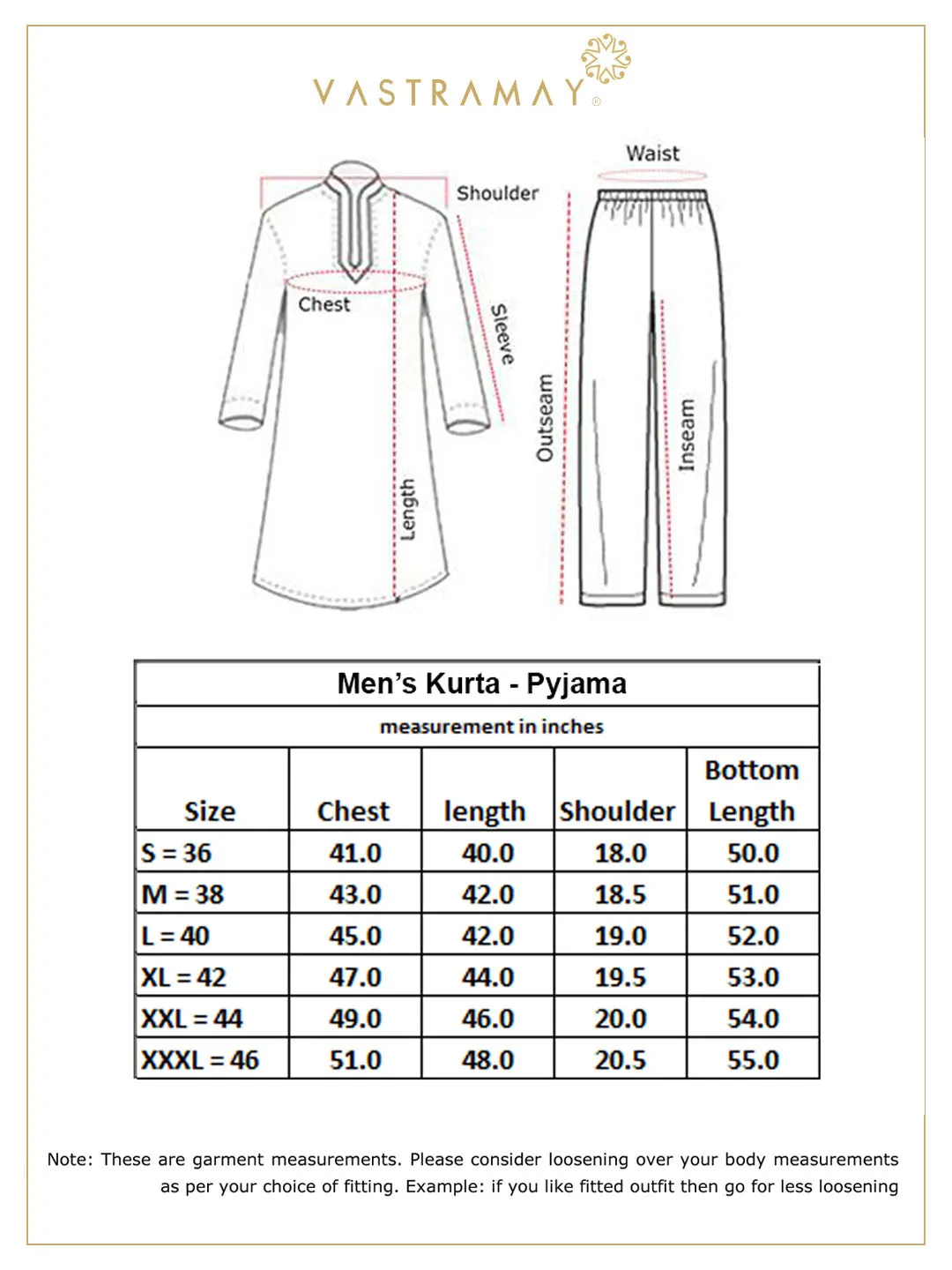 VASTRAMAY Men's Mustard Silk Blend Kurta