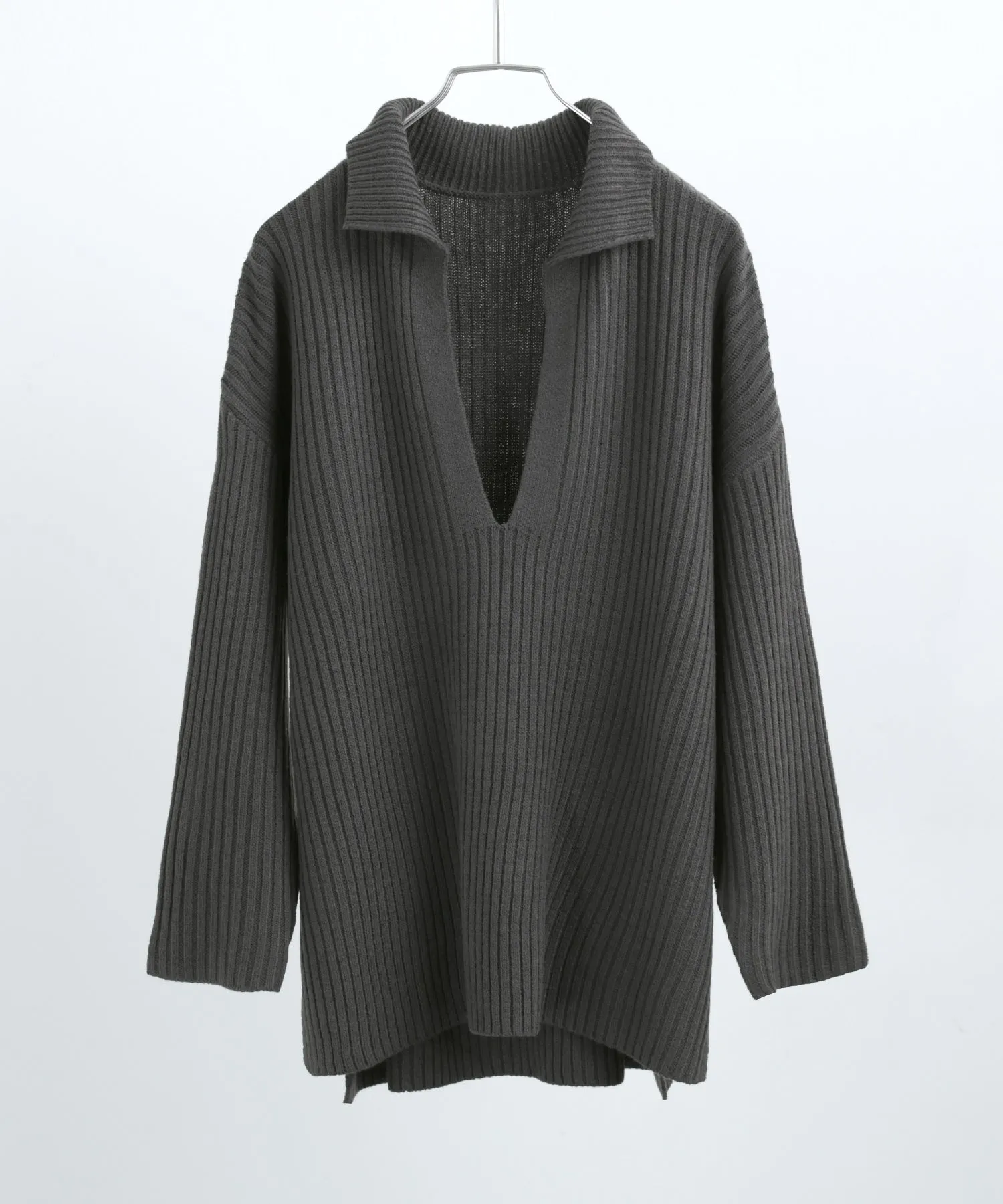 Vneck Collar Knit Pullover