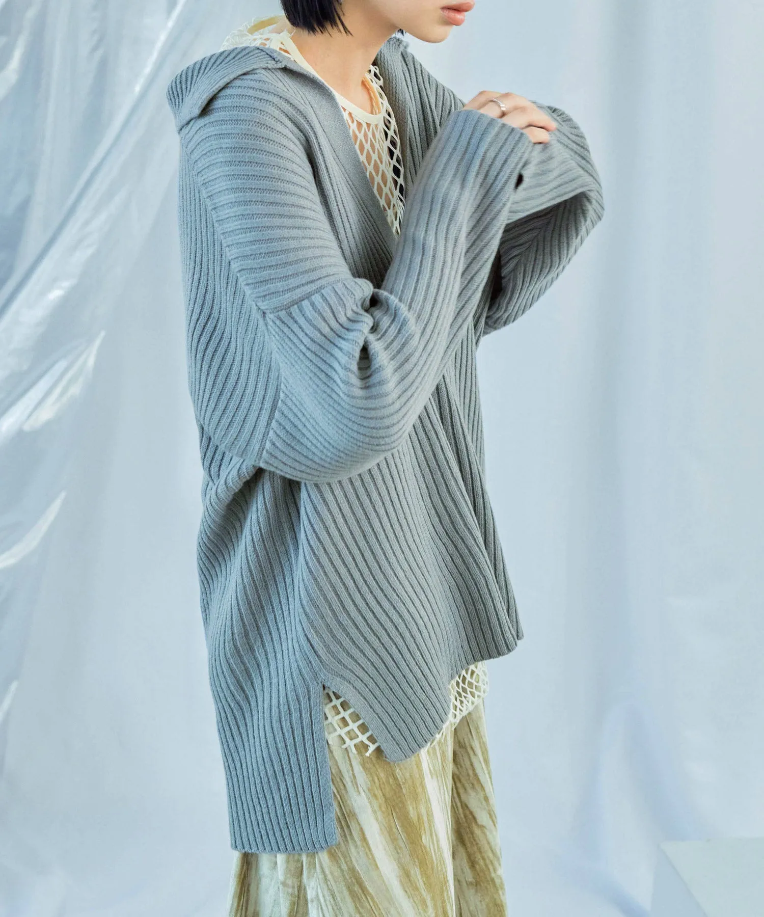 Vneck Collar Knit Pullover