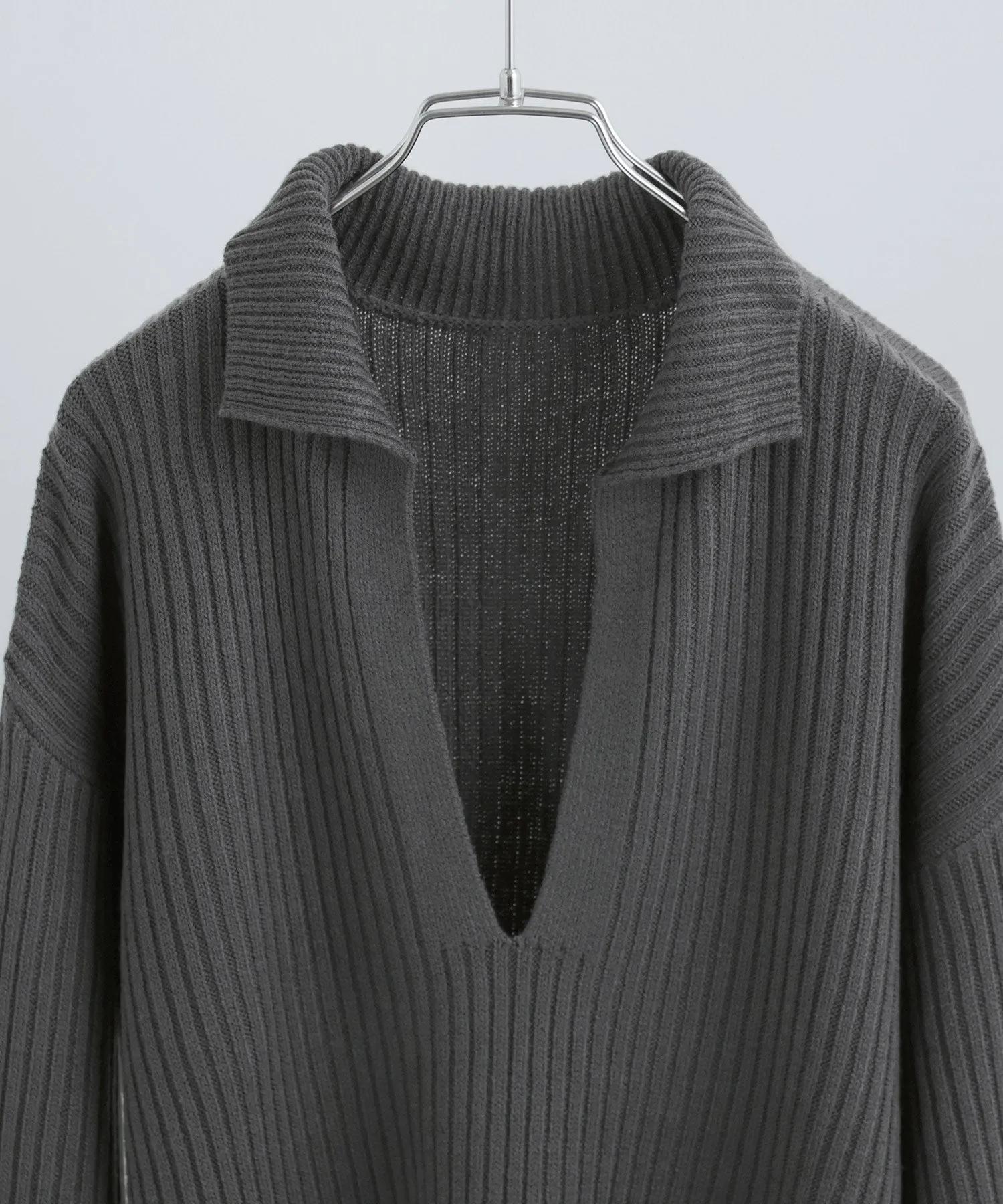 Vneck Collar Knit Pullover