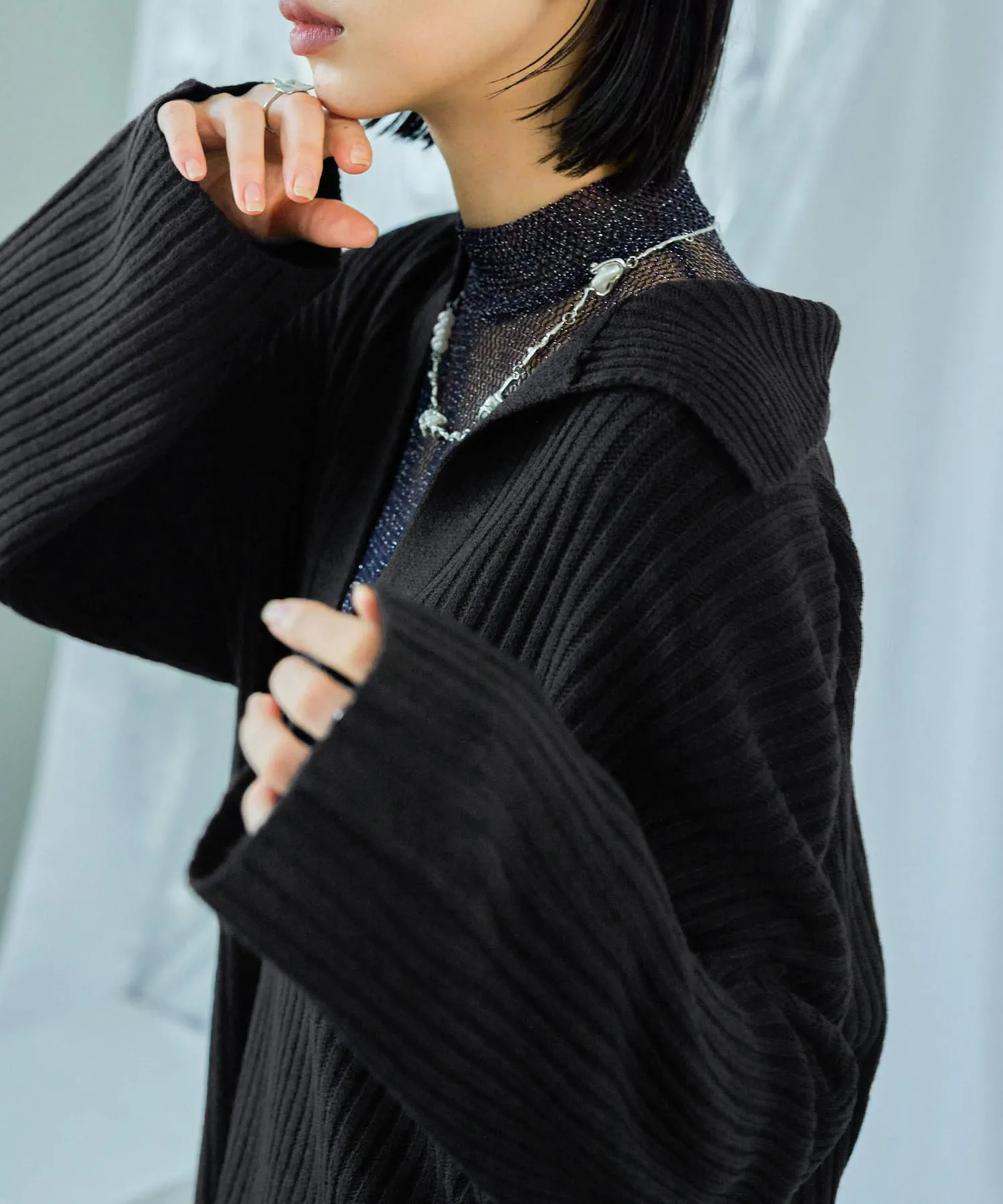 Vneck Collar Knit Pullover