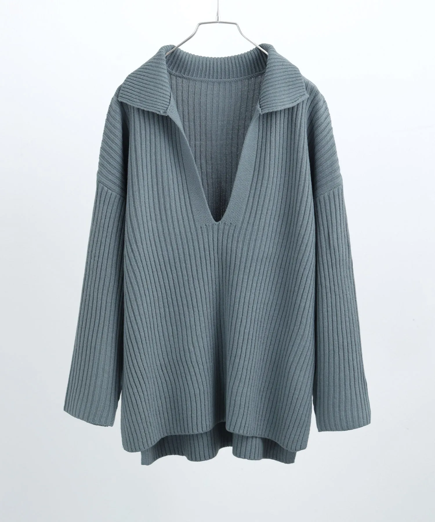 Vneck Collar Knit Pullover