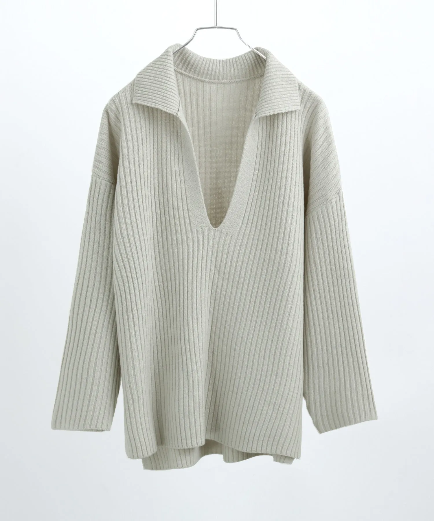 Vneck Collar Knit Pullover