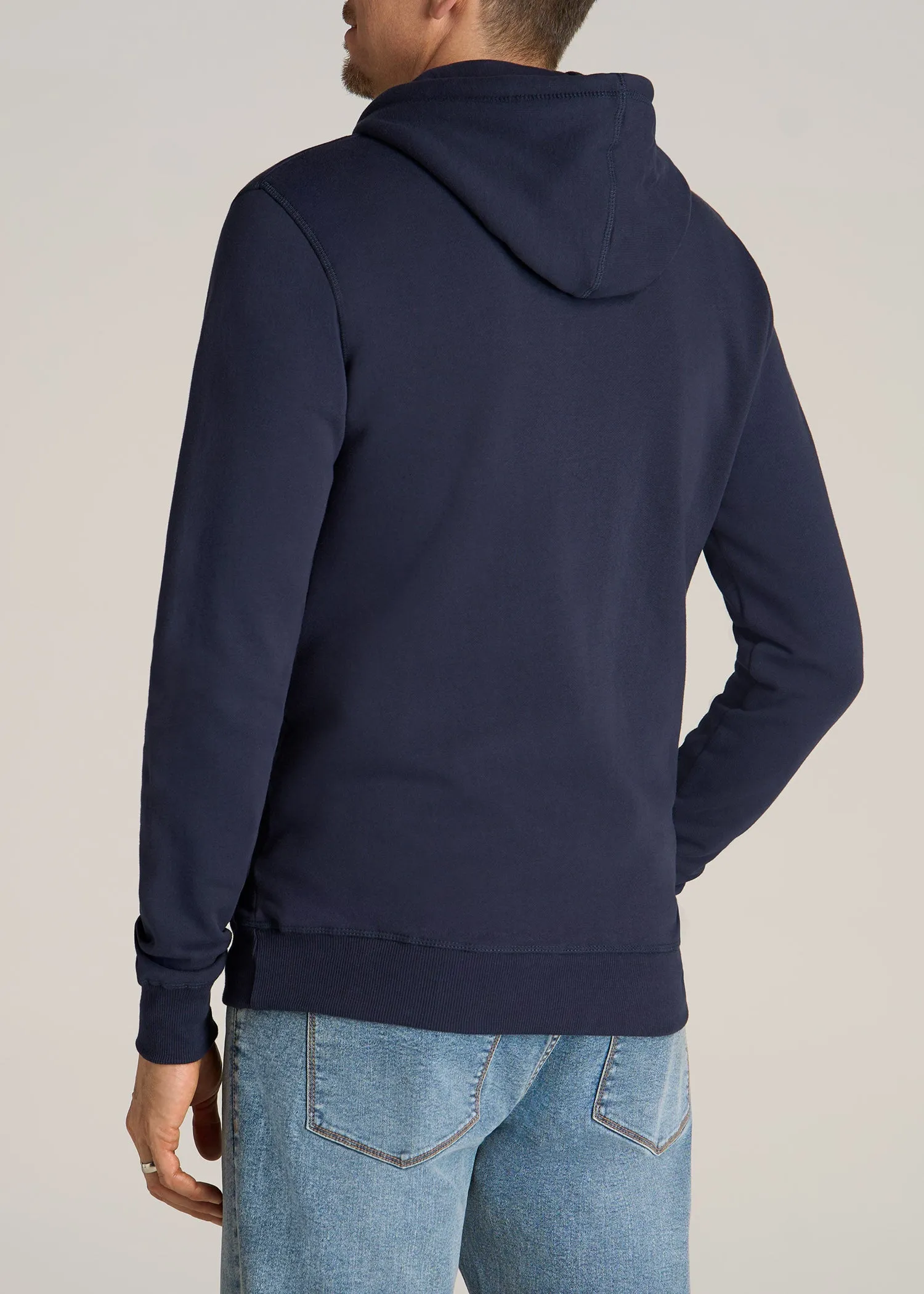 Wearever Fleece Pullover Men's Tall Hoodie in Navy