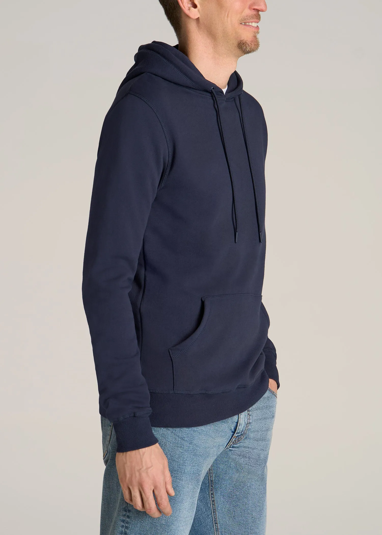 Wearever Fleece Pullover Men's Tall Hoodie in Navy
