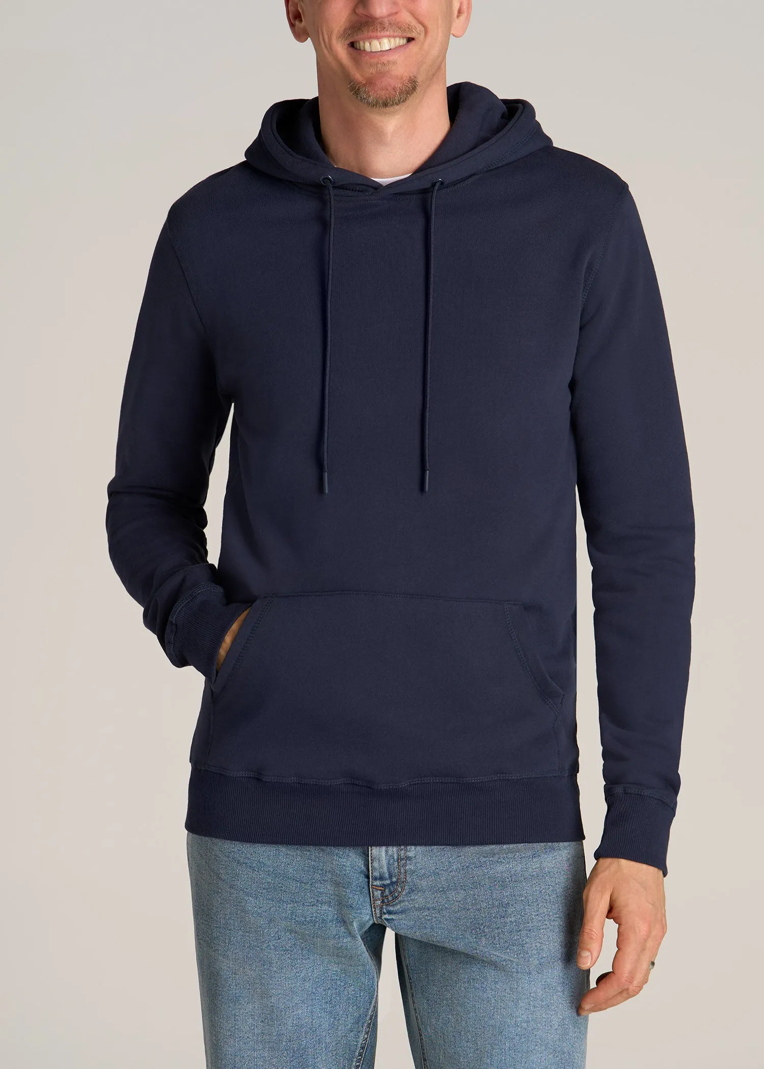 Wearever Fleece Pullover Men's Tall Hoodie in Navy