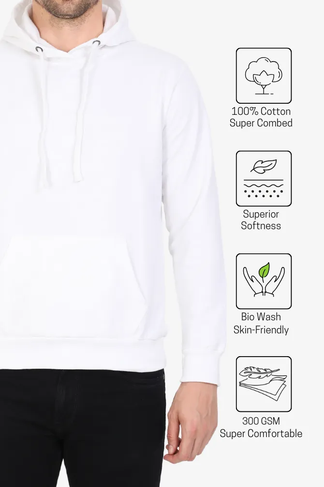 White Hoodie for men