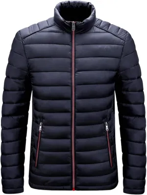 Winter Cotton Padded Coat Sport Zipper Jacket Men Casual Clothes Lightweight Fashion
