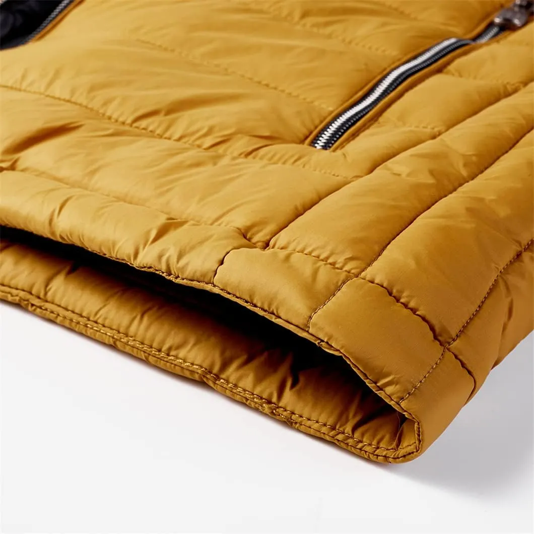Winter Cotton Padded Coat Sport Zipper Jacket Men Casual Clothes Lightweight Fashion