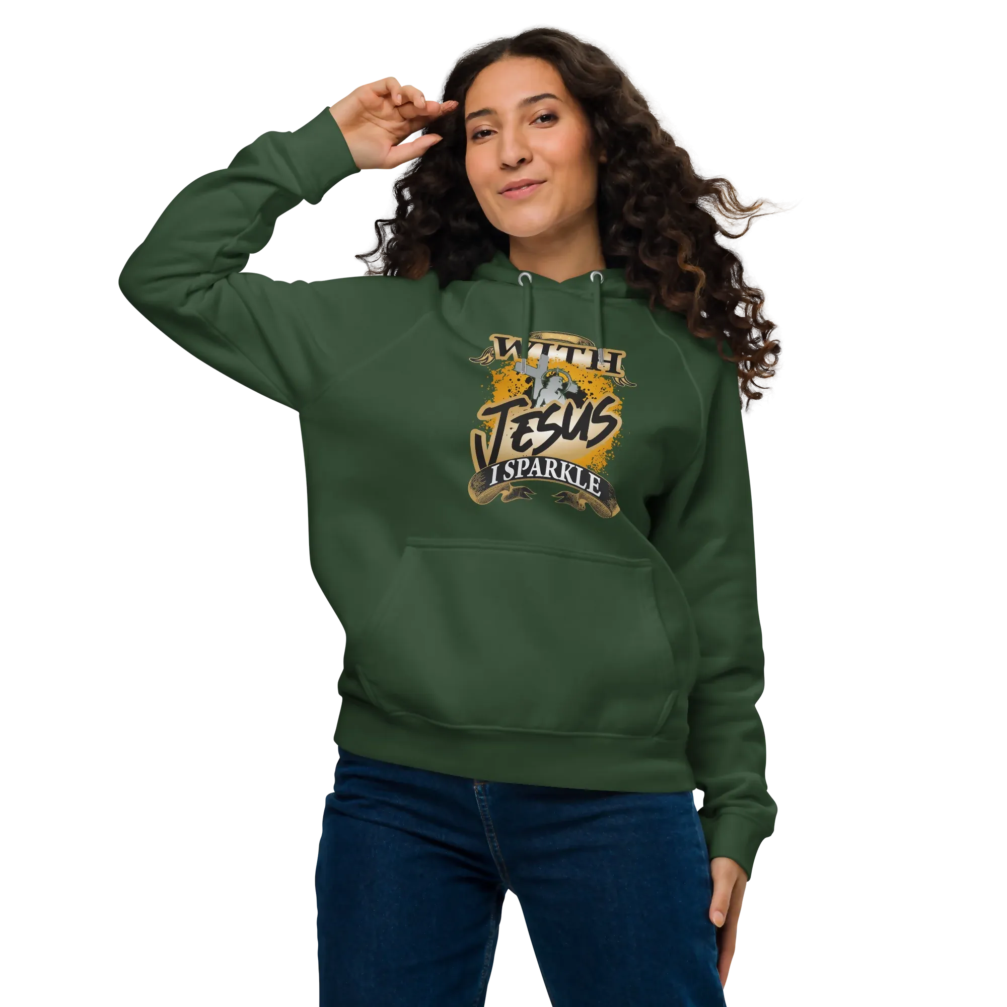 With Jesus I Sparkle Hoodie