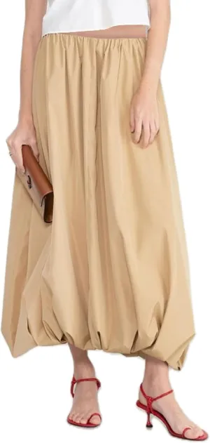 Women Fashion Balloon Skirt Y2k Loose Long Bubble Skirt Vintage Elegant High Waist Puffy Maxi Skirt Streetwear