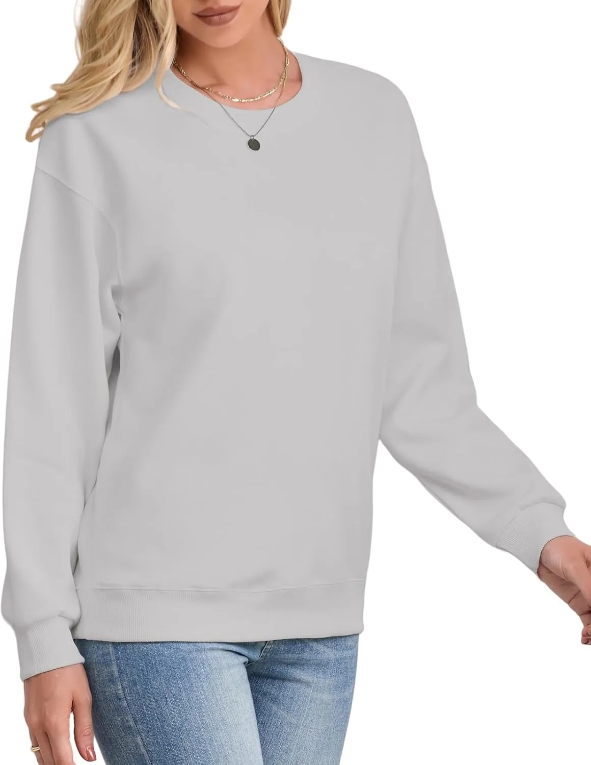 Women's Oversized Pullover Hoodie Long Sleeve Crewneck Athletic Sweatshirt Casual Loose Cotton Hoodies