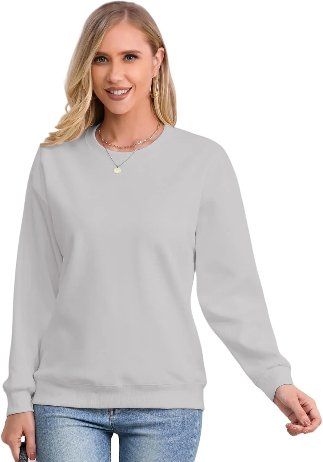 Women's Oversized Pullover Hoodie Long Sleeve Crewneck Athletic Sweatshirt Casual Loose Cotton Hoodies