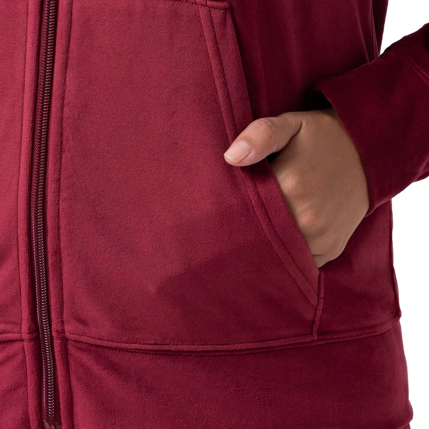 Wright's womens Velour Tracksuit 2 Piece Zip Up Hoodie and Jogger