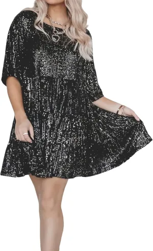 Yoskog White Graduation Dress for Women 2023 Sweet Flowy Cute Ruffle A Line Flare Mini Dress Country Concert Dress Mini Dress